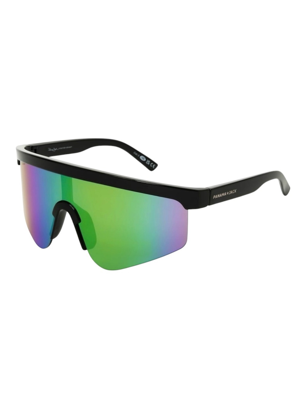 Panama Jack x Foster Grant Black Wraparound Men's Sunglasses - NWT
